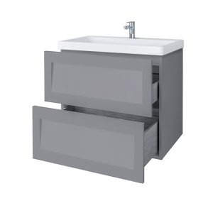 Riva vonios kambario baldai, pakabinama, spintelė su praustuvu, vonios spintele, SA63F, su praustuvu Riva63C