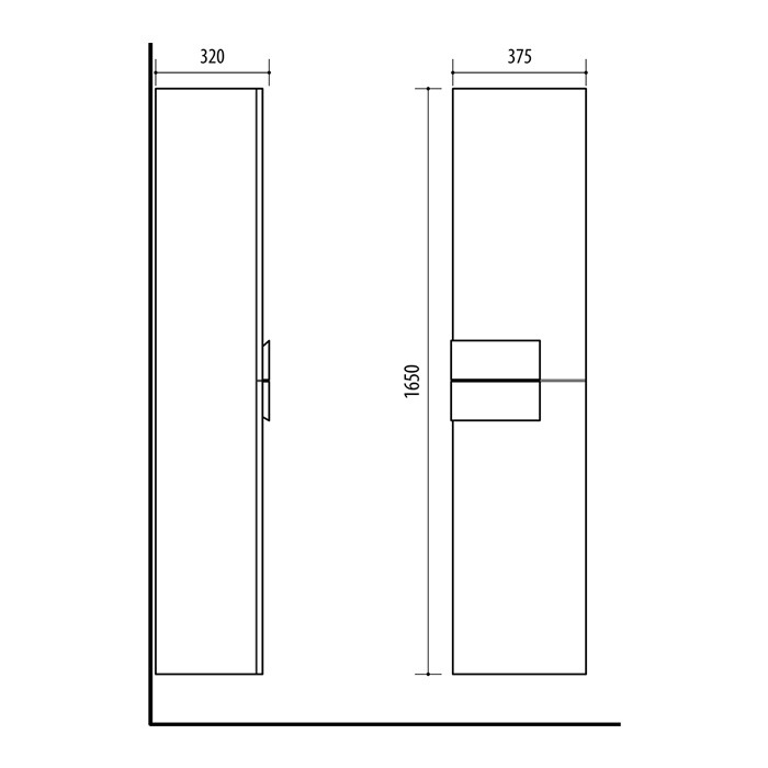 RIVA, tall cabinet, SU38 Decor