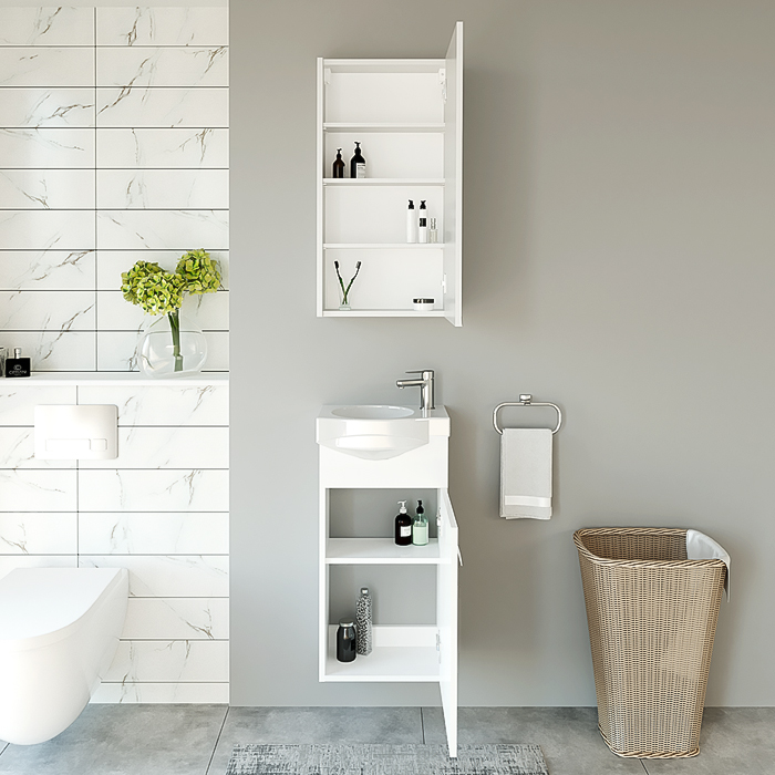 Mirrored cabinet, SV41-11, vanity unit, SA40-11, washbasin, Riva40, RIVA bathroom furniture