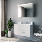 Vanity unit, Mirrored cabinet, RIVA