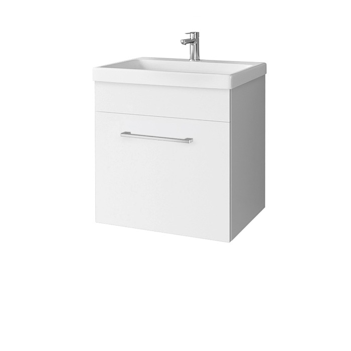 Riva vonios kambario baldai, pakabinama spintelė, su stalčiumi, SA49C-19A, su praustuvu RIVA50C arba RIVA50C-1