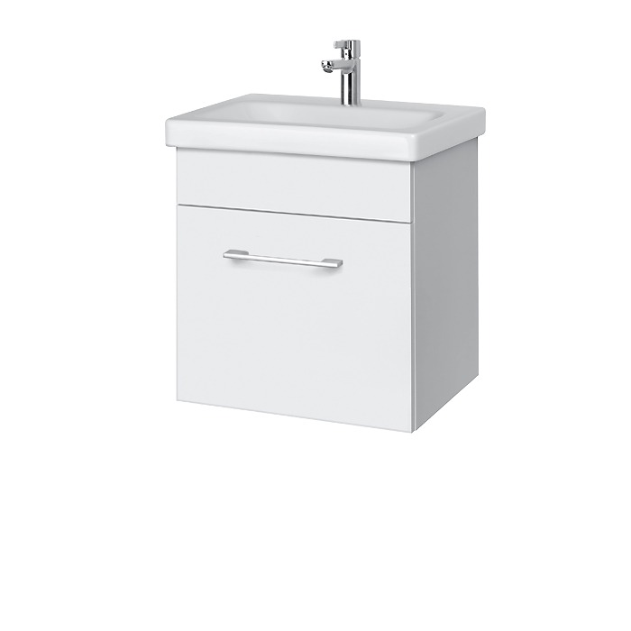 Riva vonios kambario baldai, pakabinama spintelė, su stalčiumi, SA49C-19A, su praustuvu RIVA50C arba RIVA50C-1