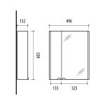 Bathroom cabinet, RIVA