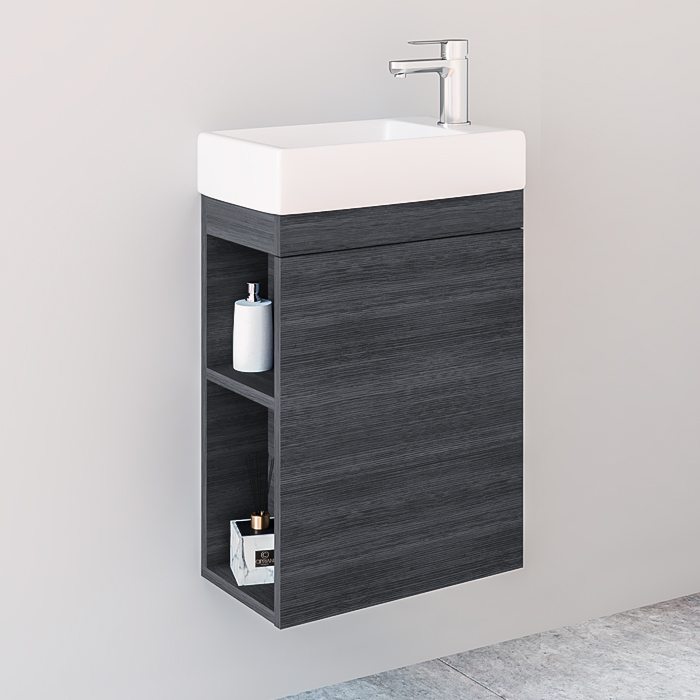 Vanity unit, SA40L (K), washbasin, RIVA bathroom furniture