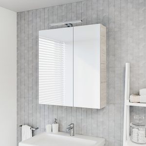 RIVA vonios kambario baldai, veidrodinė spintelė, SV60C-2 Oregon