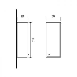 RIVA, bathroom cabinet, UV30-2