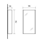 Mirrored cabinet, RIVA