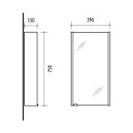 Mirrored cabinet, Riva