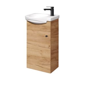 RIVA, vonios baldai, vonios spintelė SA40-11 Gold Craft Oak
