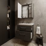 Mirrored cabinet, Vanity unit, RIVA