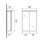 Mirrored Cabinet, RIVA